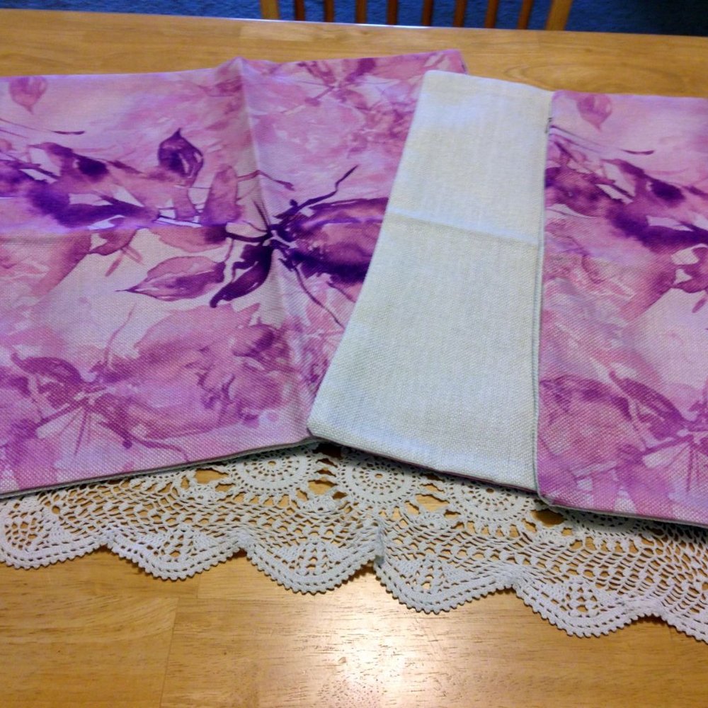 Accent Pillow Covers, NWOT pretty pink rose